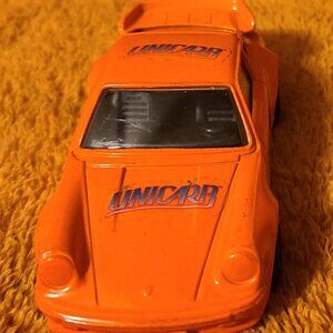 Vintage Corgi Porsche 911 Rare Orange Old Toy Car Marked Made In Gt Britain